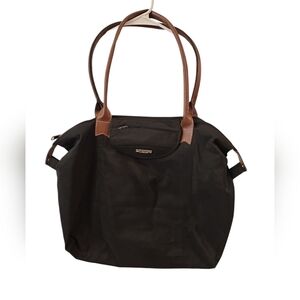 DELSEY ON THE GO SHOULDER BAG. FOLDABLE. BLACK.